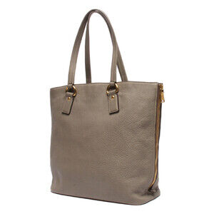 Prada Daino Tote Zip leather Beige Side supple Tan calfskin Vitello